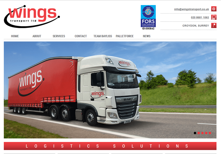 Wings Transport Gold case study FORS Fleet Operator Recognition