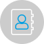Contact address book icon