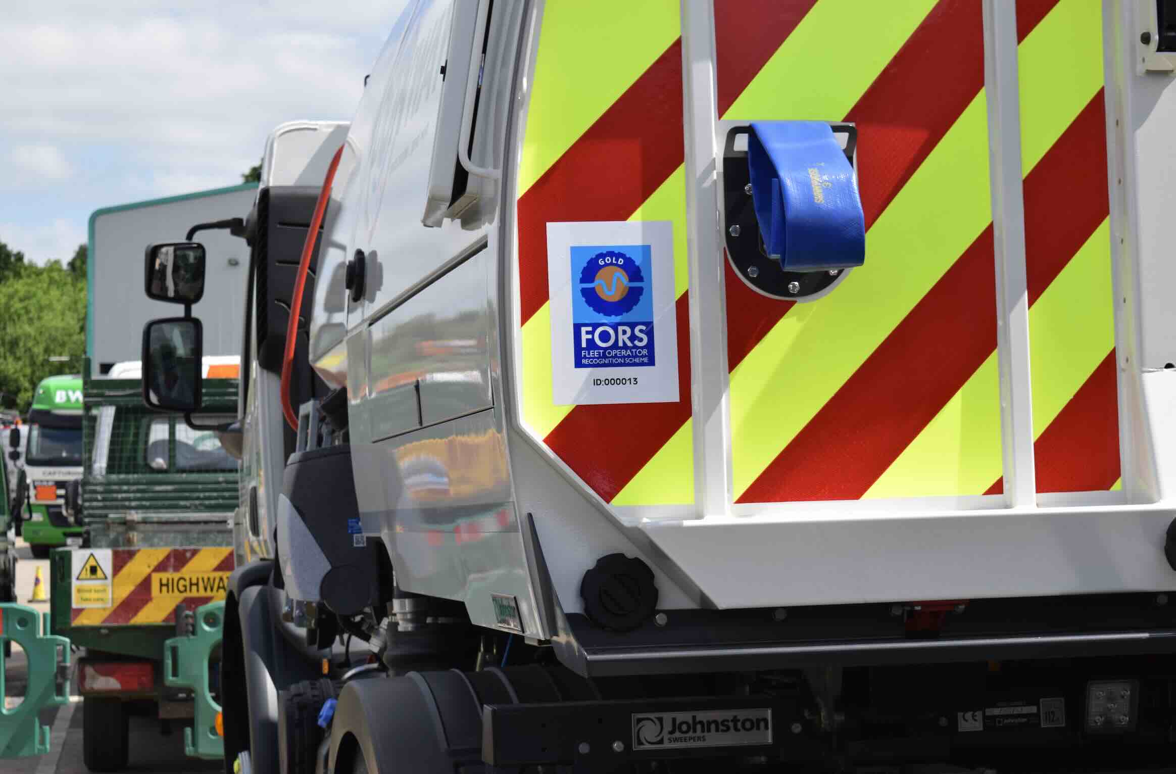 FORS Gold sticker on the back of a vehicle